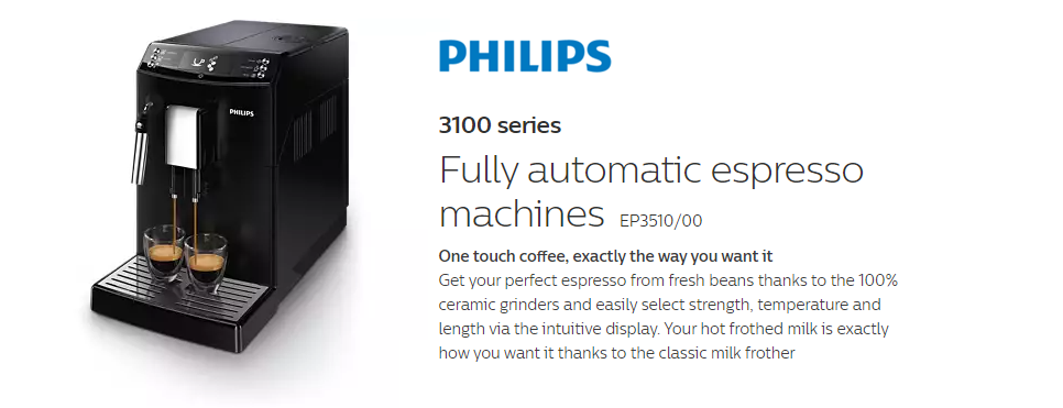 Philips 3100 hotsell coffee machine